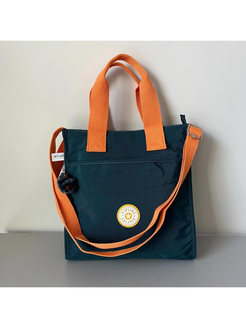 Kipling Green/Orange Inara Medium Crossbody Bag NWT
